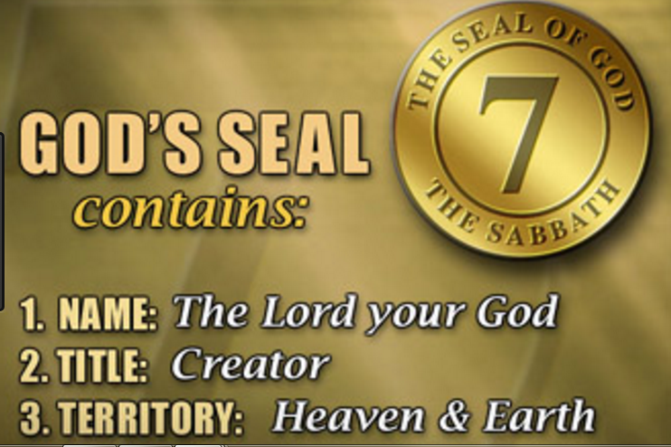 Seal of God contains Title, Territory, Name