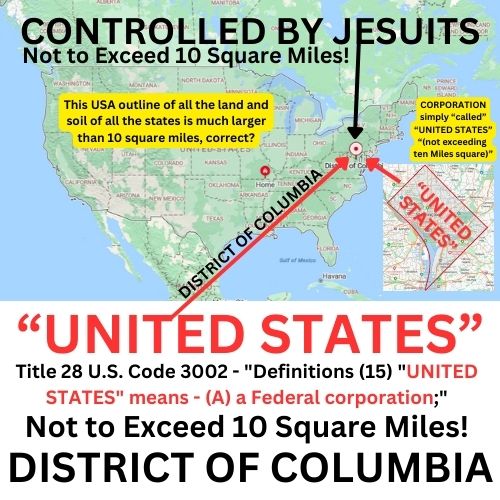 U.S. Code Title 28 Section 3002(15)(A) proves the 'UNITED STATES' is a federal corporation—highlighting the 1904 SDA apostasy when the General Conference was incorporated within the 10-mile-square District of Columbia. This legal union fulfilled Ellen White's 1903 warning of a 'new organization' (1SM 204). Early Adventist pioneers like James White rejected the Trinity and upheld John 5:26, which states that Jesus was given life by the Father, not co-equal. The remnant 144,000 call believers to come out of the 501(c)(3) GC-SDA corporate system and return to 'The Present Truth'.
